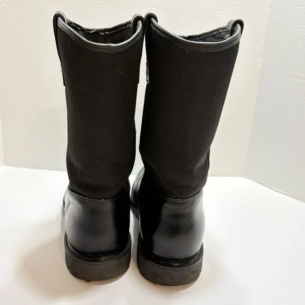 Rocky Warden Pull-On Wellington Public Service Boots 12 EW Black Leather